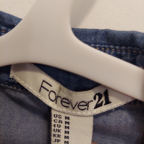 Forever 21 Western Style Lightweight Denim Shirt - Picture 2 of 6